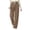 Coffee, variant on Sunnin Womens Waffle Knit Lounge Pants Drawstring Elastic Waist Slant Pockets Relaxed Straight Leg Trousers