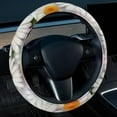 thumbnail image 2 of Little Daisy Printed 14.5 Inch PVC Leather Steering Wheel Cover - Auto Accessories for Car Wheel Covers, 2 of 6