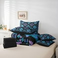 thumbnail image 6 of Castle Fairy Western Boho Hippie Aztec Bedding Comforter Set 7pcs for Female Men Women,Bohemian Exotic Style Queen Bedding Sets Super Cozy,Southwestern Tribal Vintage Aesthetic Queen Sheet Sets, 6 of 8