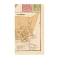 thumbnail image 2 of Historic City Map - Northwest Fork Bridgeville Seaford Delaware - Beers 1868 - Vintage Wall Art, 2 of 4