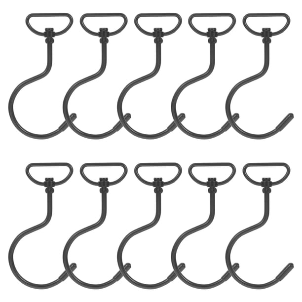 Gancho giratorio de 360 ° sin taladro, gancho en S versátil para organización del hogar, ganchos de pared giratorios, ganchos para colgar toallas de baño, gancho para abrigo, 10 Uds.