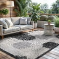 thumbnail image 4 of CAMILSON Spring Exotic Tropical Easy-Cleaning Non-Shedding Washable Outdoor Indoor Area Rug Gray 10x14, 4 of 11