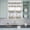 White Light Green Light Purple, variant on 3 Piece Kitchen Curtains and Valances Set Watercolor Floral Cafe Curtains 36 Inch Length Spring Daisy Sunflowers Wisteria Hummingbird Valance & Tier Curtain for Living Room Bedroom 54"x18" 27"x36"*2