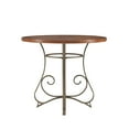 thumbnail image 4 of Linon Hamilton Five Piece Wood and Metal Dining Set in Pewter and Faux Cherry, 4 of 6