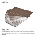 thumbnail image 2 of Uxcell Blank Cards Brown Plastic Card 30mil for ID Badge Printer, Graphic Quality, Pack of 50, 2 of 4