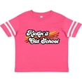 thumbnail image 3 of Inktastic Kickin' it Old School with Weathered Retro Stripe Boys or Girls Toddler T-Shirt, 3 of 5