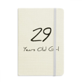 thumbnail image 1 of Carnet Officiel pour Fille de 29 Ans Couverture Rigide en Tissu Journal Classique, 1 of 3