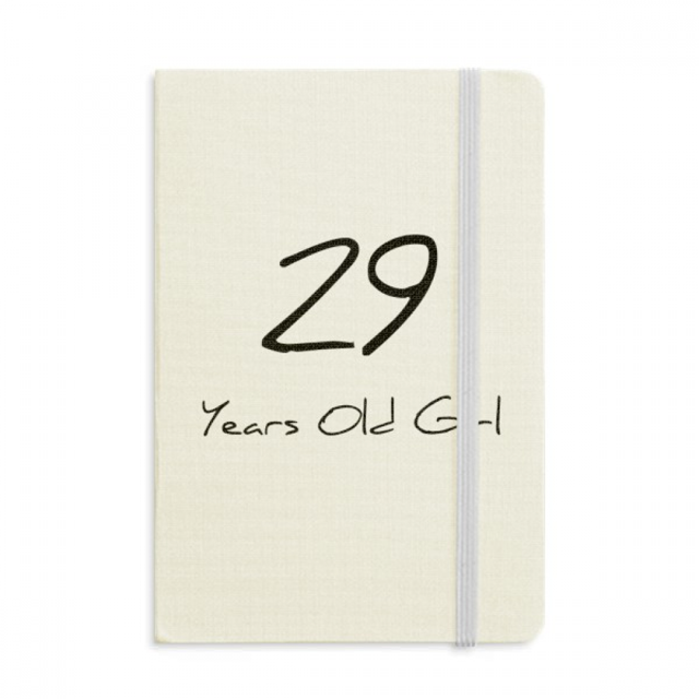 Carnet Officiel pour Fille de 29 Ans Couverture Rigide en Tissu Journal Classique