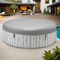 thumbnail image 4 of 82" Inflatable Hot Tub, Segmart 5 to 7 Person Outdoor Hot Tub, Round Portable Home Spa with 130 Soothing AirJets, Lockable Cover, and Storage Bag, Built-in Heater Pump, Max. 104°F, 4 of 12