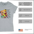thumbnail image 4 of Tee Hunt Dean Russo Colorful Neon Dog T-Shirt How Your Soul is Women's T-Shirt Tee, Gray, Small, 4 of 5