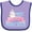 Lavender and Purple, variant on Inktastic Most Magical Middle Sister- Cute Unicorn Girls Baby Bib