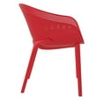 thumbnail image 4 of Compamia Sky Patio Dining Arm Chair in Red, 4 of 8