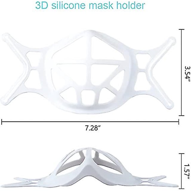 Paquete de 10 soportes faciales de silicona, soporte interno 3d, soporte de respiración fresca, soporte de respiración 3d, Banban de respiración más suave