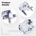 thumbnail image 3 of Double Tom Holder Stand, Solid Drum Set Mount Bracket, Aluminum Alloy Drum Rack Clamp, Rust-Resistant, Electroplated Surface, Ideal Replacement Part for Double Tom Drum Set, 3 of 5