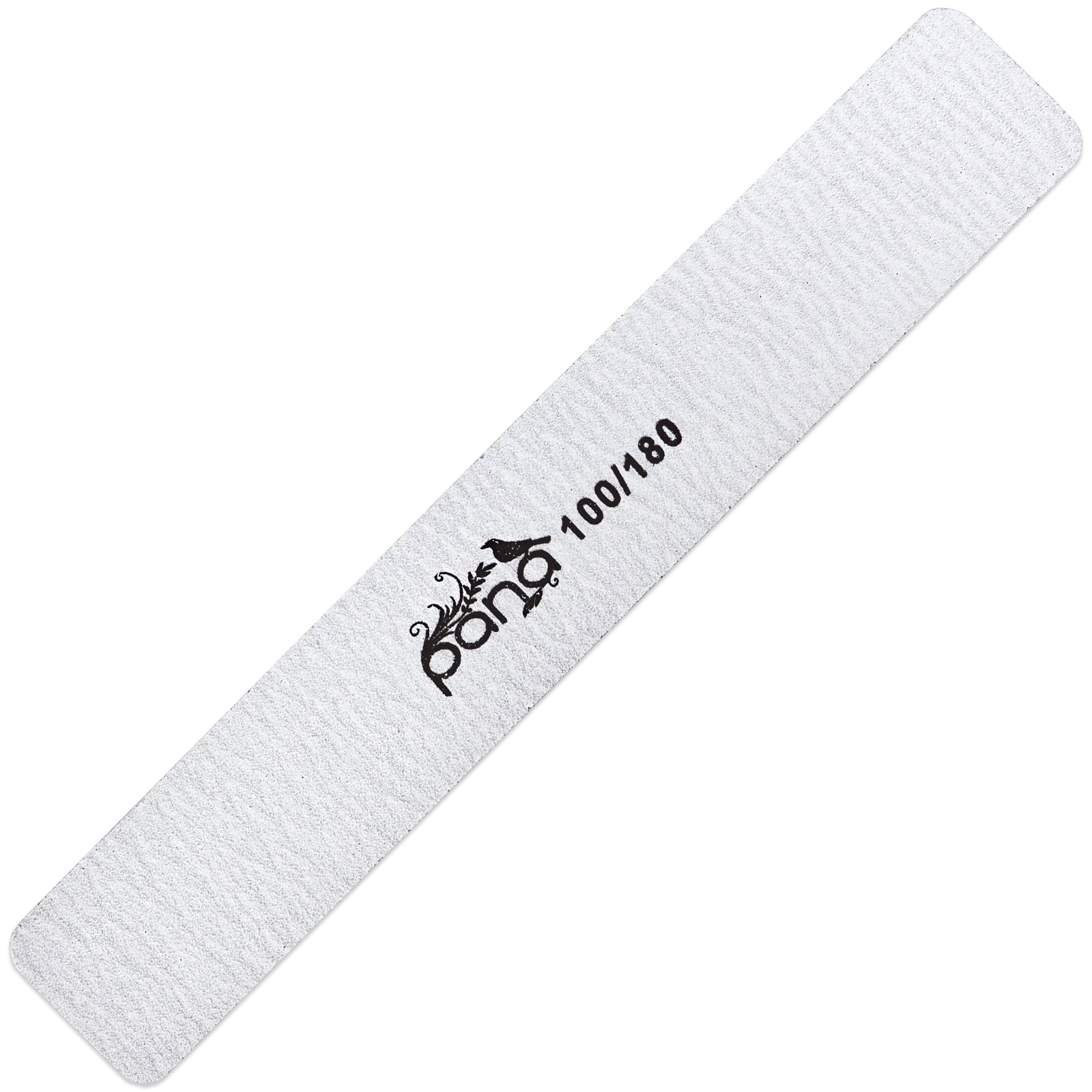 50pcs - PANA Jumbo Double-Sided Emery Nail File for Manicure, Pedicure, Natural, and Acrylic Nails - Zebra (Grit 100/180)