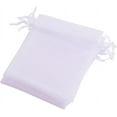 thumbnail image 3 of Bolsas de organza blancas rectangulares genéricas (100 unidades), 3 of 4