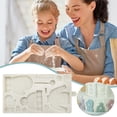 thumbnail image 2 of BNNG Chocolate Mold Silicone, Diy Resin Molds, Fondant Mold Set, Fondant Silicone Mold Christmas Collection Fondant Cake Mould Chocolate Mould Cake Decoration Silicone Mould Chocolate Mould, 2 of 3