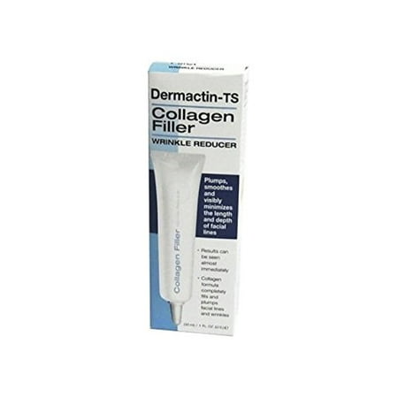 Dermactin-TS Collagen Filler Wrinkle Reducer 1 oz. with Collagen Formula, Minimizes Wrinkles On Face, Fills & Plumps Facial Lines & Wrinkles, (Best Over The Counter Facial Line Filler)