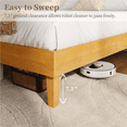 thumbnail image 6 of Renwick Queen Size Wooden Platform Bed Frame with Sturdy Slat Support for Adults, Natural Wood, 6 of 9