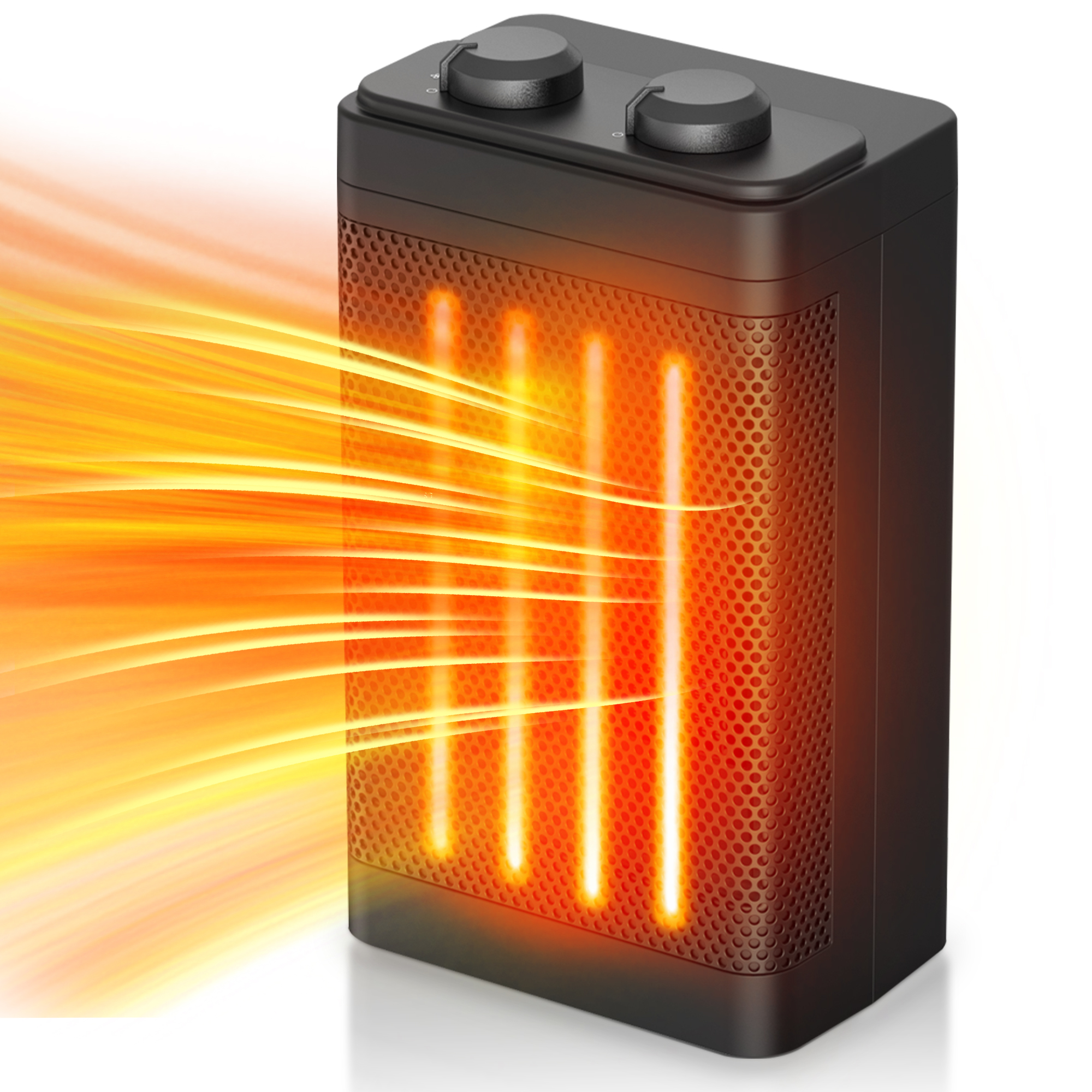 Space Heater Digital Electric Heater with Thermostat Small Portable