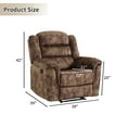 thumbnail image 6 of Bonzy Home Fabric Manual Recliner Chair — Modern Single-Seat Recliner with Padded Armrests & Backrest for Living Room & Bedroom, 6 of 7