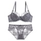 thumbnail image 1 of Conjunto de sujetador de una pieza de encaje sexy para mujer, cómodo, fino y de talla grande, 1 of 6