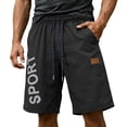 thumbnail image 3 of IhhxPro Men's Athletic Shorts with Pockets Quick Dry Sport Men Casual Drawstring Lightweight Breathable Training Jogging Gym Workout Summer Loose Fit S-2XL, 3 of 7