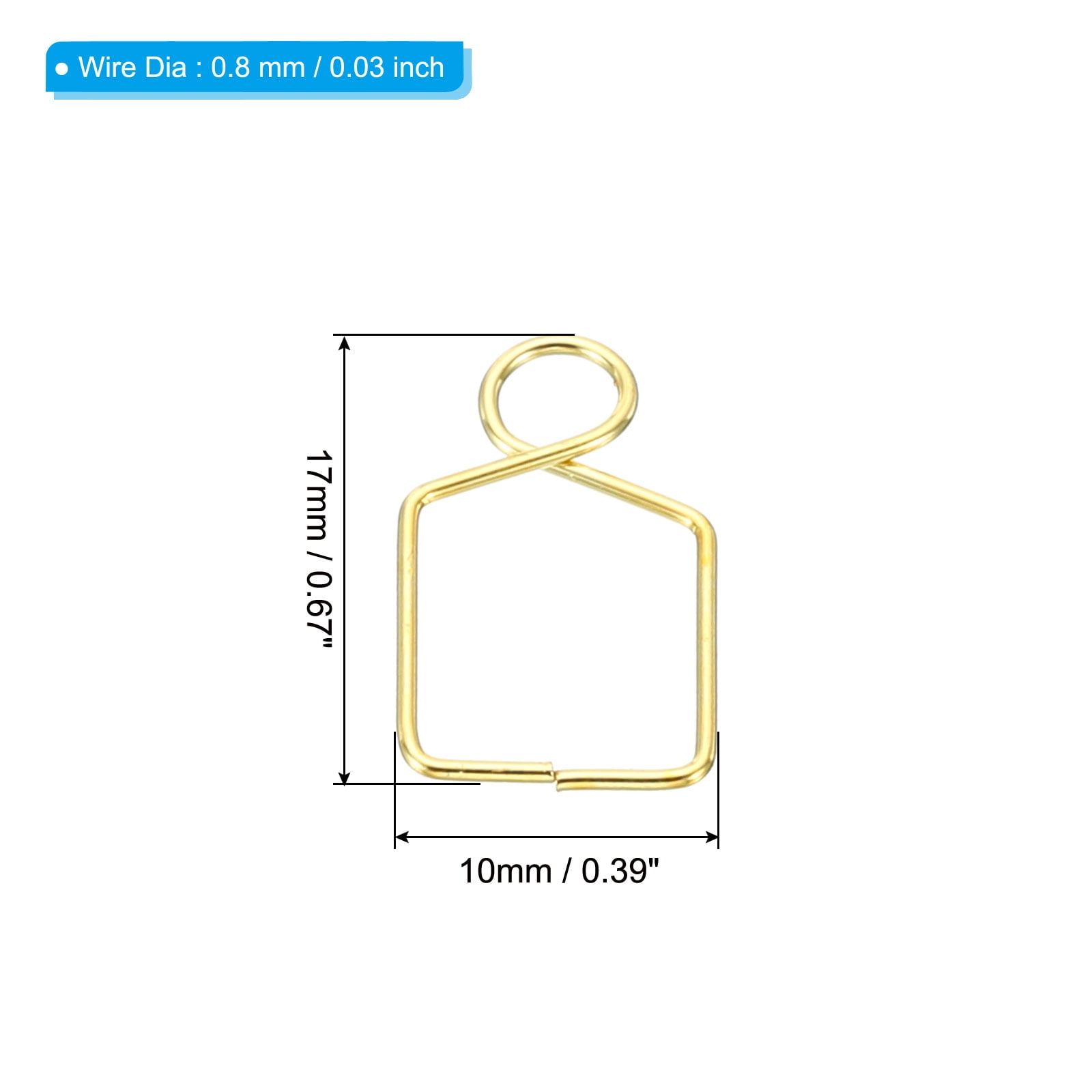 Unique Bargains Chandelier Connector Clip Replacement for DIY Fastening Crystals Gold