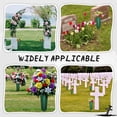 thumbnail image 7 of GIXUSIL 6 Sets Cemetery Vases with Spikes, Foam Floral, Grave Flower Holder, Headstone Flower Holder for Memorial Cemetery Decorations Cone Vase for Flowers Grave Accessory, 7 of 7