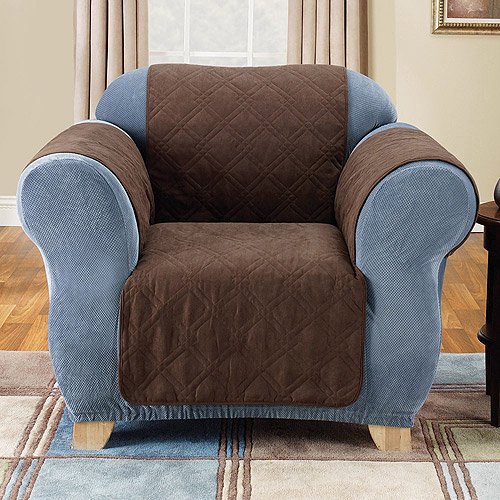 Sure Fit Suede Pet Throw Arm Chair