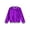 Purple, variant on Kids Girls Sparkly Sequin Baseball Jackets Long Sleeve Front Zip Up Bomber Jacket Outwear Gold 10