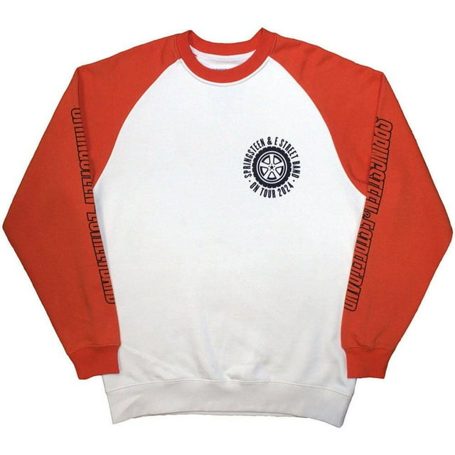 Bruce Springsteen Adult Tour '24 Wheel Back Print Raglan T-Shirt