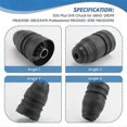 thumbnail image 5 of SDS Plus Drill Chuck for Bosch GBH2-24DFR PBH240RE GBH24VFR Professional PBH3000-2FRE PBH200FRE, 5 of 5