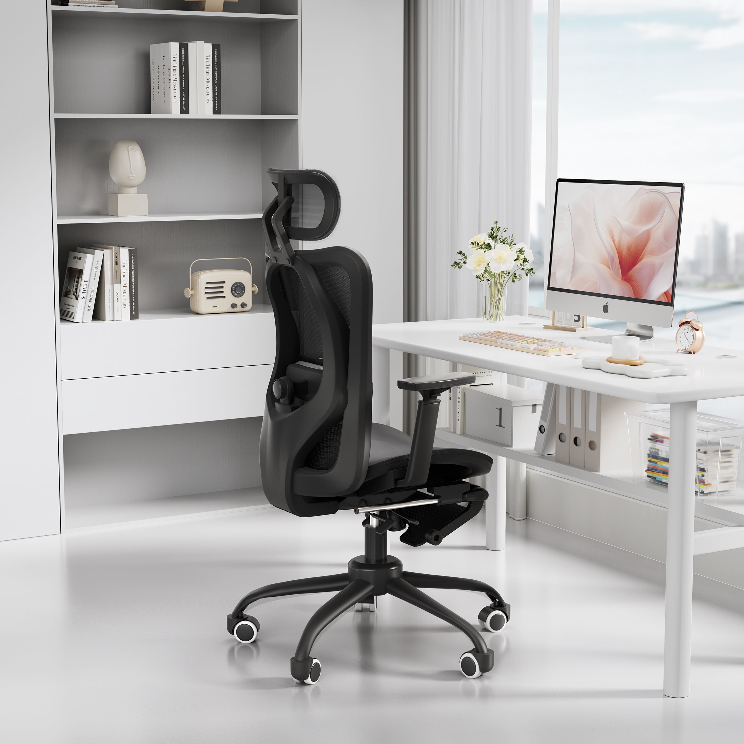 EVMORE Ergonomic Office Chair, Breathable Mesh Back, Adjustable 