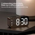 thumbnail image 4 of Methold Reloj despertador digital Relojes electrónicos Ajustable 12 / 24H Alarmas duales Decoración para el hogar Reloj de Botón Función de Type3 NO3, 4 of 6