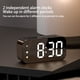 thumbnail image 5 of Reloj despertador digital Seitruly pantalla LED Electrónica 12/24H Alarmas duales Función repetición blanco, 5 of 6