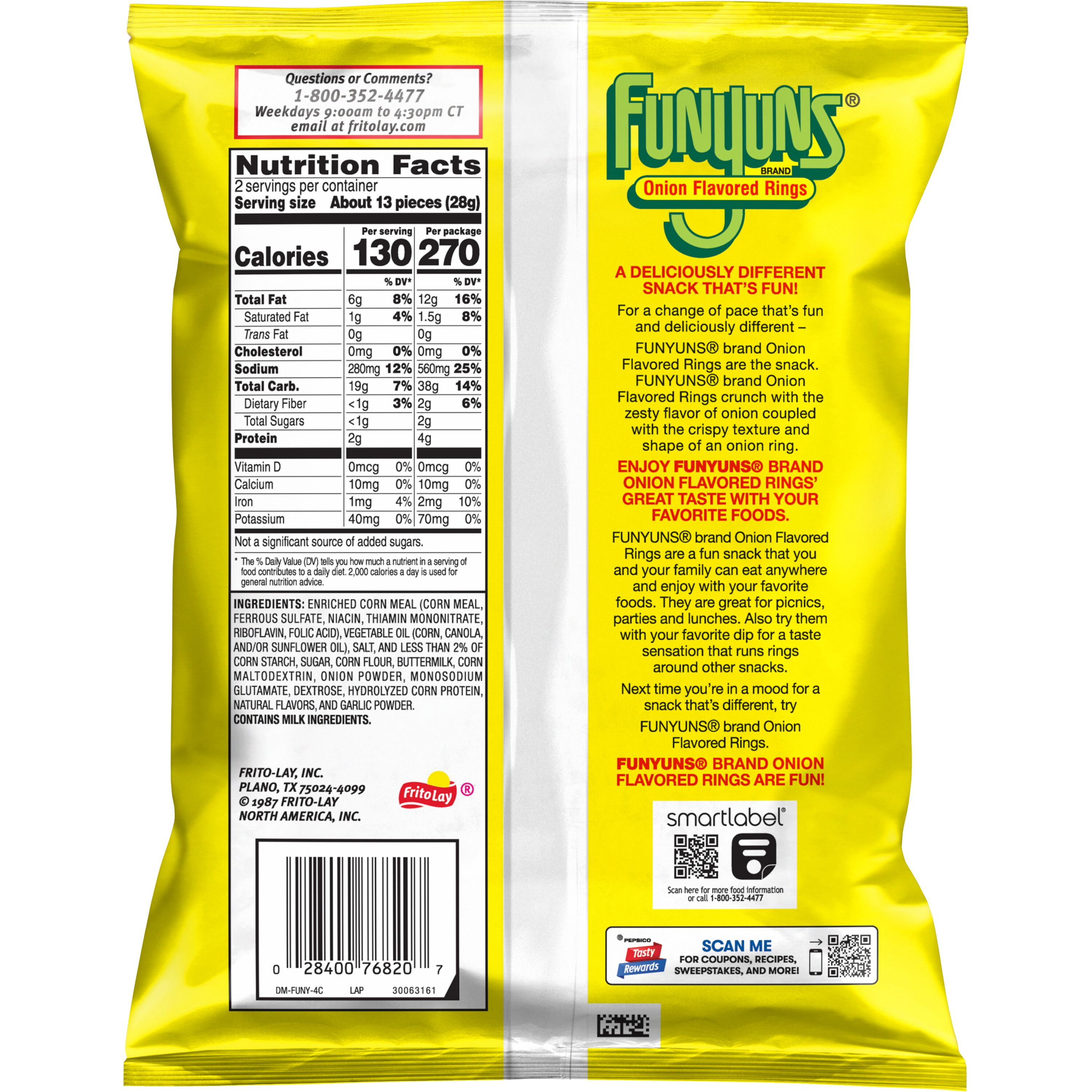 Funyuns Onion Flavored Rings Regular, 2oz Bag