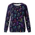 thumbnail image 6 of VKOYWKM Oversized Sweatshirts Women Halloween Ghost Print Pullover Long Sleeve Crew Neck Sweatshirts Fall Sweatshirt, 6 of 6