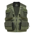 thumbnail image 1 of Chaleco de pesca con mosca, chaqueta sin mangas, chaleco transpirable y ajustable, chaleco utilitario L, 1 of 9
