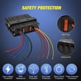thumbnail image 4 of Nilight - 6 Gang Rocker Switch Box SPST Toggle Switch Panel 12V 24V 20A Switch Panel 60Amp Max for Automotive Cars Vehicles Boats RVs Campers SUVs, 4 of 7