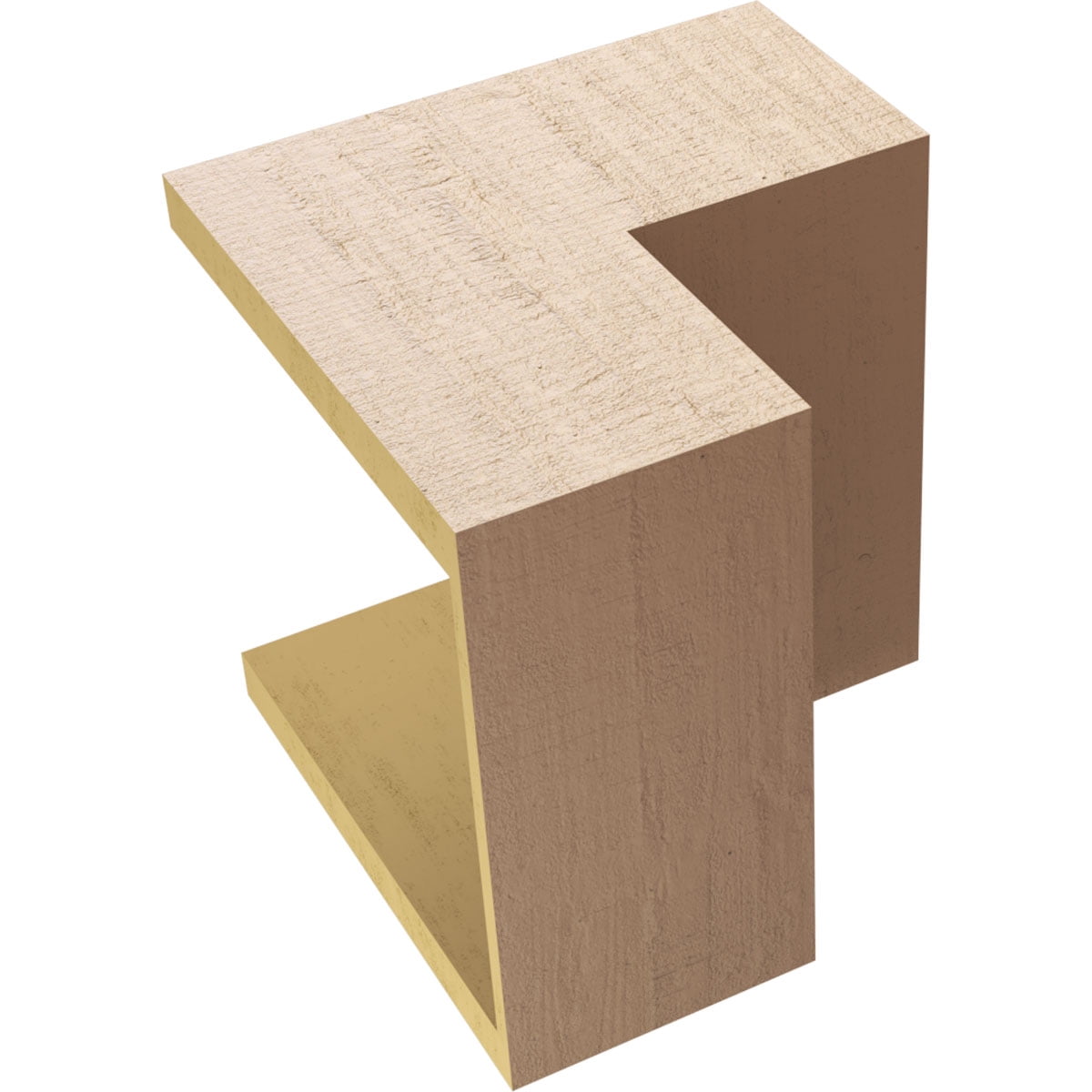 11"W x 11"D x 11"H Wide Chapel Hill Rough Cedar Woodgrain TimberThane Corbel, Primed Tan