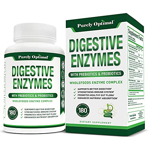 Premium Digestive Enzymes Plus Prebiotics & Probiotics - Digestive Enzyme Supplement for Better Digestion, Immune Support, and Nutrient Absorption - ...