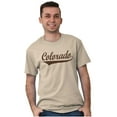 thumbnail image 5 of Colorado CO Classic Athletic Script Men's Graphic T Shirt Tees Brisco Brands X, 5 of 6