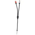 thumbnail image 3 of Tignapoo 0.3m Black Audio Cable with 3.5mm Male to Dual RCA Female Connectors for Mixing AV Amplifiers - Durable, Gold-Plated, High Fidelity Shielded Design, 3 of 5