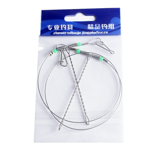 Stainless Steel Fishing Rigs Wire Leader Rope Line Steel Fishing Rigs;  Fishing Swivel String Hooks Balance Bracket Fishing Tackle Accessorie