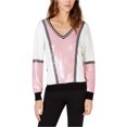 thumbnail image 1 of I.N.C Womens Colorblocked Pullover Sweater, White, X-Large, 1 of 1
