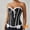 White, variant on JOANKDMI Women's Chic Gothic Steampunk Corset Top with Ribbon Tie and Ruffle Trim Elegant Bustier for Pirate Roleplay and Vampire Halloween Dress Up Outfit