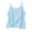 Blue-02, variant on Ugoldhm Girls' Gingham Cami Top Spaghetti Strap Casual Camisole Cotton Linen Sizes 4-14 Years Old