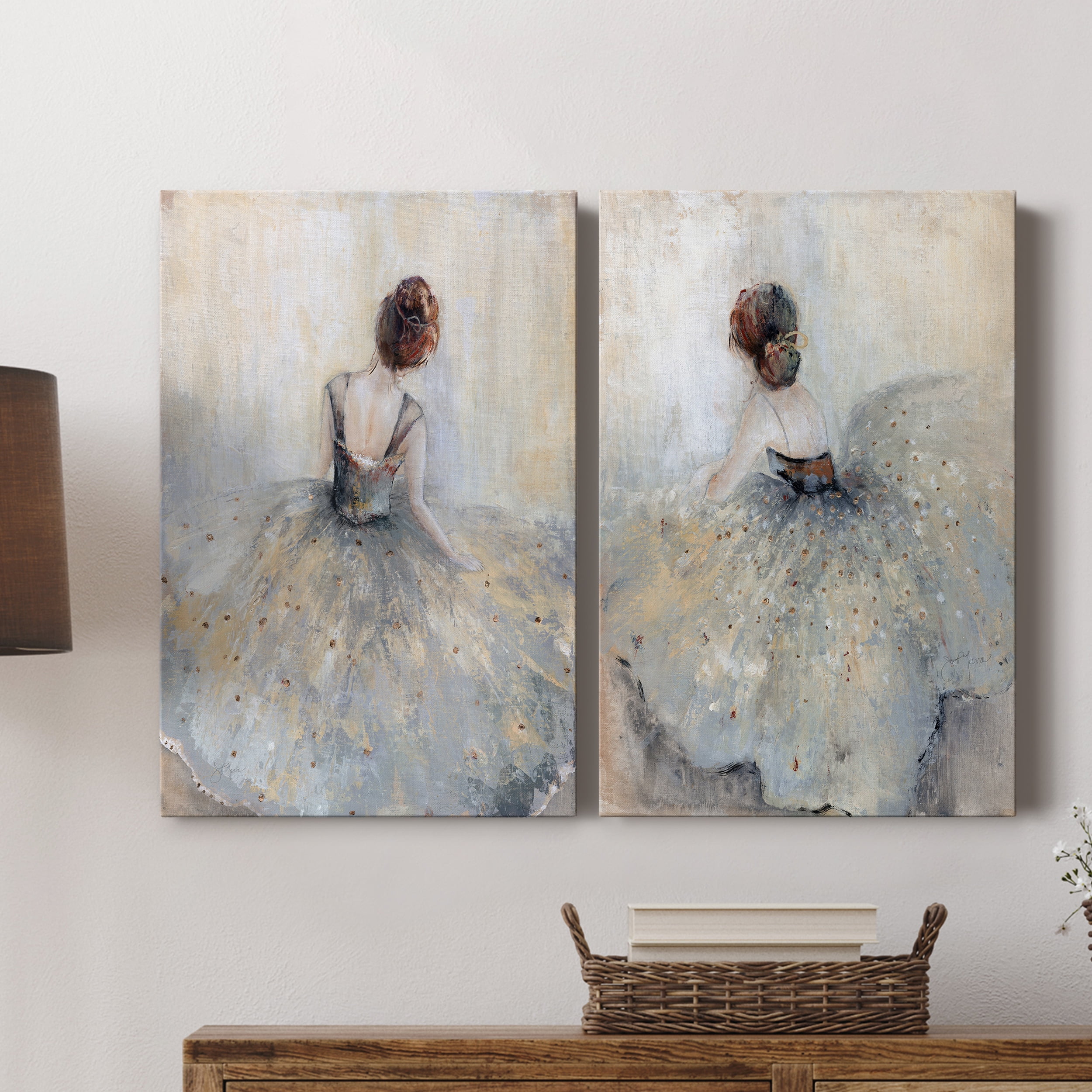 Beautiful Contemplation Premium Gallery Wrapped Canvas - Ready to Hang - Set of 2 - 12 x 18 Each