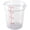 Clear/4 qt/10 Count, variant on Met Lux 2 qt Round Clear Plastic Food Storage Container - with Red Volume Markers - 7" x 7" x 4 1/4" - 10 count box